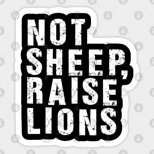 Not Sheep,Raise Lions Sticker by Malame